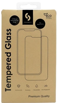 Захисне скло для смартфона Apple iPhone 14/13/13 Pro/16e/SE4 Connect Corning Gorilla Glass Anti-Static 3D Full Cover (4752192100452)