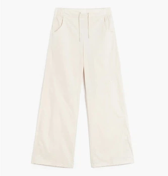 Спортивні штани жіночі Nike Sportswear Essentials Woven High-Rise M Світло-кремові FB8284-104