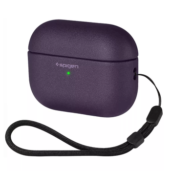 Кейс для навушників Spigen Leather для AirPods Pro 2 Фіолетовий