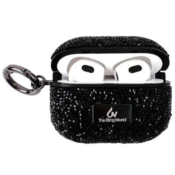 Кейс для навушників Bling world rock Diamond для AirPods 2 Black