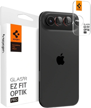 Szkło hartowane Spigen Optik Pro L-Series Glas.TR "EZ FIT" do Apple iPhone Air Black 2 szt. (8800283309942)