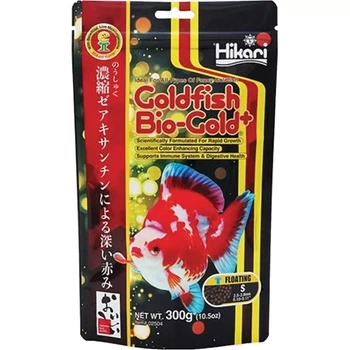 Корм Hikari Goldfish Bio-Gold+ Floating 300 g (гранулы S 2,5-2,8 мм для усиления яркости окраски золотых рыбок длиной от 8 см)