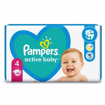 Подгузники Pampers Active Baby 4 (9-14 кг), 46 шт
