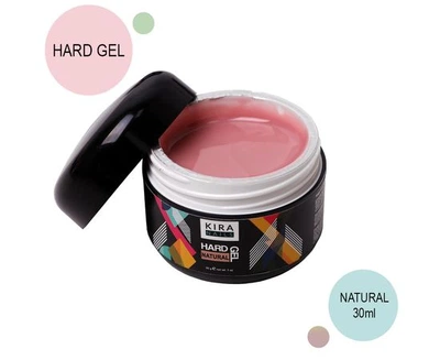 KIRA NAILS Hard Gel Гель для нарощування Natural, 30 г
