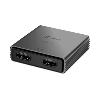 Розгалужувач HDMI сигналу j5create , на 2 порти HDMI v. 2.1 (JDSH812-N)