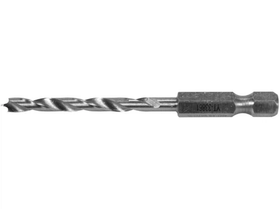 Свердло по дереву Ø4 x 75/40 мм, хвостовик- HEX 1/4", HSS 4241 YATO (YT-33861)