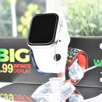 Смарт-часы T800 Pro Max Smart Watch 8 с беспроводной зарядкой белые