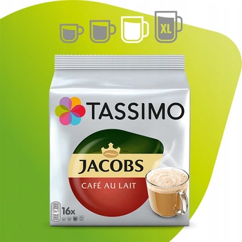 Капсули Tassimo Jacobs Cafe Au Lait 5x16 шт. (80шт)