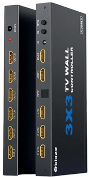 Процессор видеостены Biaze KVM45 3x3 на 9 экранов