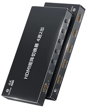 Коммутатор BIAZE HDMI матричный 4K на 4 входа и 2 выхода