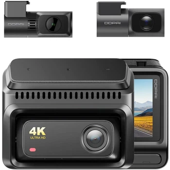 Автомобільний відеореєстратор DDPAI Dashcam Z60T + камера заднього виду + камера салону 3'' 3840x2160 Black (6934915206896)