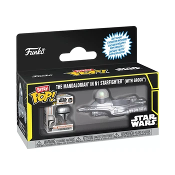 Набір фігурок Funko POP! Bitty Star Wars Зоряний Винищувач N-1 з Мандалорцем (92966)