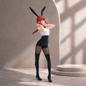 Коллекционная фигурка FuRyu Макима (Makima) из аниме Человек-бензопила / Chainsaw Man, BiCute Bunnies, 30 см