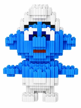 Конструктор Magic Blocks «Мультгерои» Смурфик, 566 деталей, 16 см