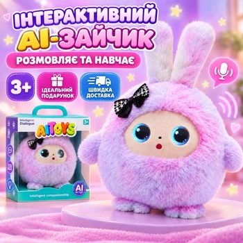 Інтерактивна м'яка іграшка «Розумний зайчик з AI» (AI Toys)