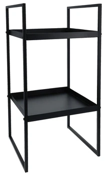 Stolik kawowy Trends 4 You pomocniczy boczny 27 x 27 x 54 cm metalowy czarny 568184 (8721037613866)