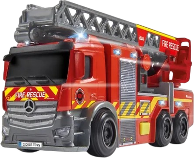 Пожежна машина Dickie Toys Mercedes з телескопічною драбиною 23 см 203714011 (4006333066863)