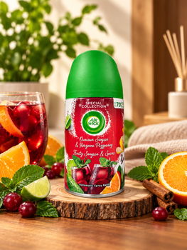 Змінний балон для освіжувача повітря "Фруктова сангрія" Air Wick Freshmatic 250 мл