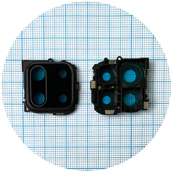 Стекло камеры Xiaomi Redmi Note 9 Pro, Redmi Note 9S, Note 9 Pro Max, Redmi Note 10 Lite 18,9 x 19,2 (с рамкой
