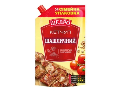 Кетчуп ЩЕДРО Шашличний 360г д/п