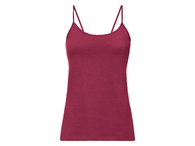 Майка натільна із вузькими бретелями для жінки Esmara LYCRA® 369947_381924_499682_464637_427475_496796_370629_499682 S бордовий
