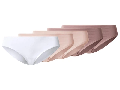 Трусики-слип набор 5 шт. хлопковые для женщины Esmara LYCRA® 508402 S Розовый