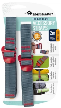 Pas ściągający Sea To Summit Accessory Straps with Hook Release 2 m x 20 mm 2 szt (ATDASH202.0) (9327868024131)