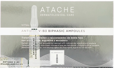 Ampułki do twarzy Atache Vital Age Antiage V-B3 przeciwzmarszczkowe dwufazowe 10x2 ml (8430795001173)