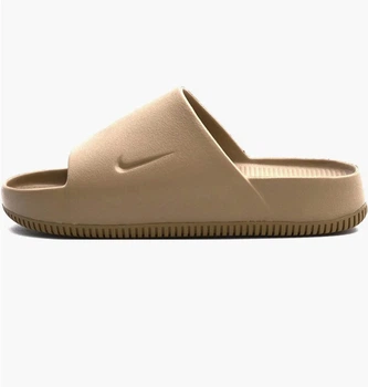 Тапочки унисекс Nike Calm Slides Beige 40 Коричневый FD4116-201