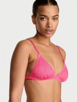 Бюстгальтер без косточек кружевной Victoria's Secret 400723280 S Розовый (1162229015)