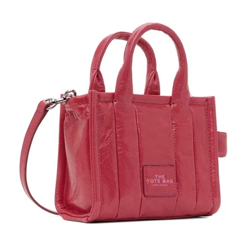 Сумка женская Marc Jacobs The Shiny Crinkle Micro Tote Magenta H064L03FA22-608
