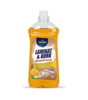 Засіб для миття ламінату та дерев'яної підлоги Deluxe Laminat & Kork Bodenpflege , 1000 мл. 4260504880959