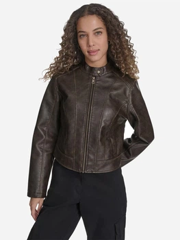 Куртка из искусственной кожи женская Levi`s 558255044 XS Коричневая (1161046241)