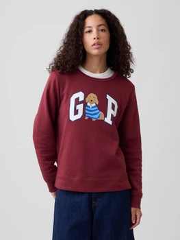 Свитшот на флисе женский GAP 189558274 XL Бордовый (1162211333)