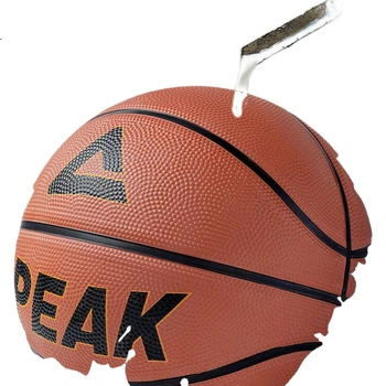 Детский баскетбольный мяч Peak Basketball №5 для игры в помещении и на открытом воздухе, износостойкий, цементный, размер 5.