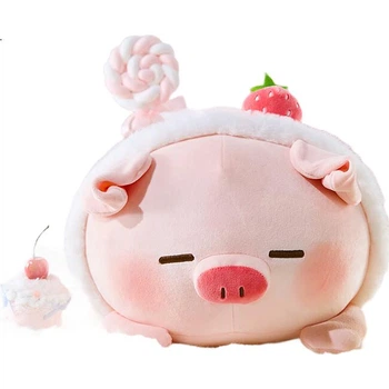 MINISO Маленька свинка B-BO Полунична свинка Плюшева лялька М'яка подушка для дівчаток, подарунок на день народження іграшка подарунок для найкращої подруги