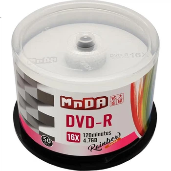 MNDA DVD-R 16x швидкість, архівний клас, диски/записувані диски, 50 штук у бочці, чисті диски