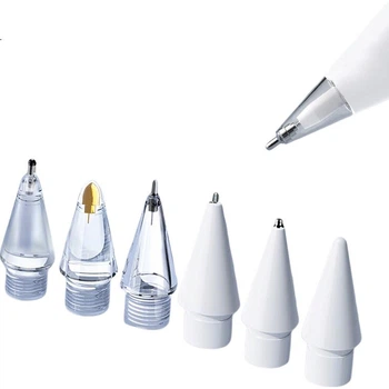 Змінні наконечники LANGLING для Apple Pencil 1/2 6 шт Transparent