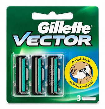 Змінні касети для гоління Gillette Vector 3 шт
