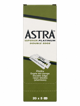 Леза для станка Astra Superior Platinum 100 шт (20 упаковок по 5 шт)