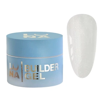 Гель для нарощування Luna Unicorn Shimmer Gel 05 молочний із шимером 30 мл