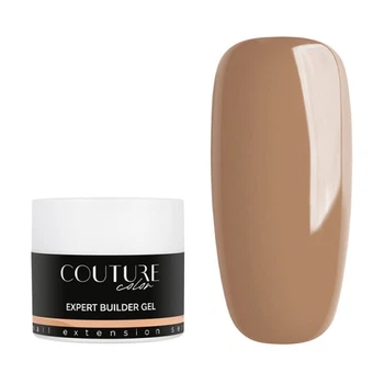 Билдер-гель трехфазный Couture Color Expert Builder Gel 11 Caramel Cream для наращивания карамельное какао 15 мл
