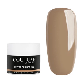 Білдер-гель трифазний Couture Color Expert Builder Gel 09 Dulce для нарощування карамельний 15 мл