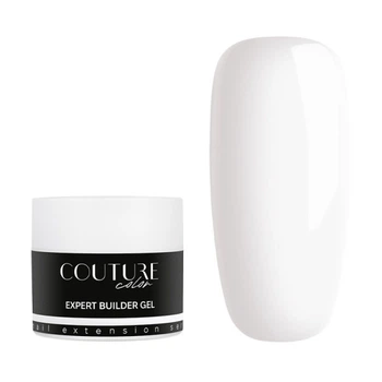 Білдер-гель трифазний Couture Color Expert Builder Gel 12 Milky для нарощування молочний 15 мл