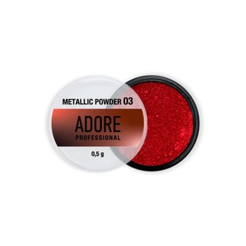 Зеркальная пудра Adore Professional Metallic Powder 03 красная 0.5 г