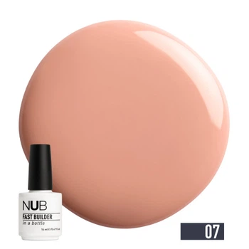 Гель моделювальний NUB Fast Builder In A Bottle 07 Blush з пензликом персиково-рожевий 14 мл