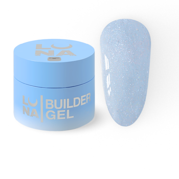 Гель для наращивания Luna Shimmer Gel 07 небесный с шиммером 15 мл