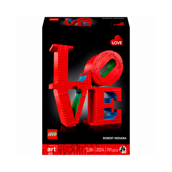 Конструктор LEGO ART LOVE скульптура Роберта Индианы 791 деталь (31214)