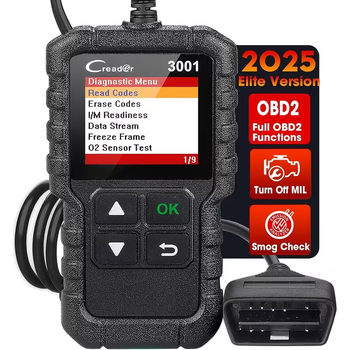 Автомобильный диагностический сканер LAUNCH Creader 3001 OBD2/EOBD — цветной дисплей, считывание и сброс ошибок двигателя Check Engine