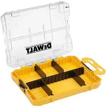 Ящик для інструментів DeWALT для біт системи TSTAK Tough Case М з футляро та касетами 4 шт, роздільники 6шт (DT70802)